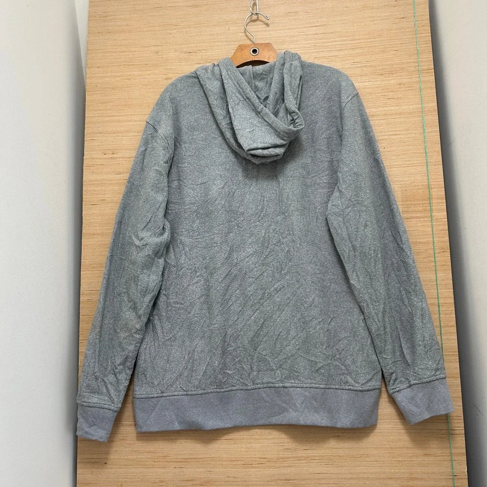 Adidas Golf Mens XL Heather Grey Pullover Hoodie Lightweight Sweatshirt